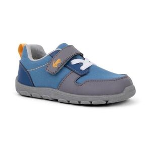 See Kai Run PU Mesh Blue and Gray Sneakers with Velcro Strap